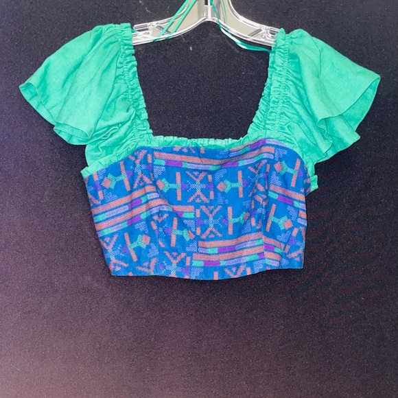 Rachel Zoe NWT BOHO Cropped Top Set XS - Picture 4 of 10
